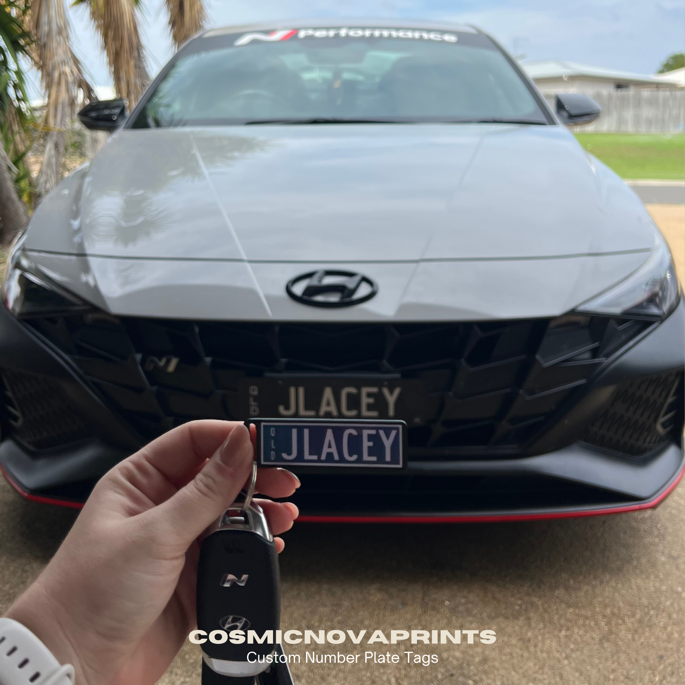 Custom Number Plate Tags